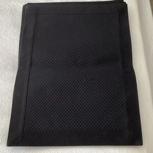 Black Quilted Table Placemat - Elegant Dining Linen